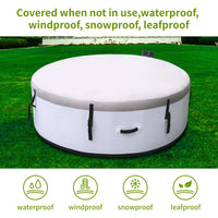 Large hot tub for 4 to 6 People, Portable Outdoor spa with 150 airjets and 1 Thermal Cover Massage hot tub for Patio Garden and Outdoors — view 2