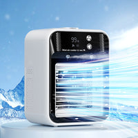 Portable Evaporative Air Cooler & Water Fan – USB/AC Powered, Cools Room, Office & Car