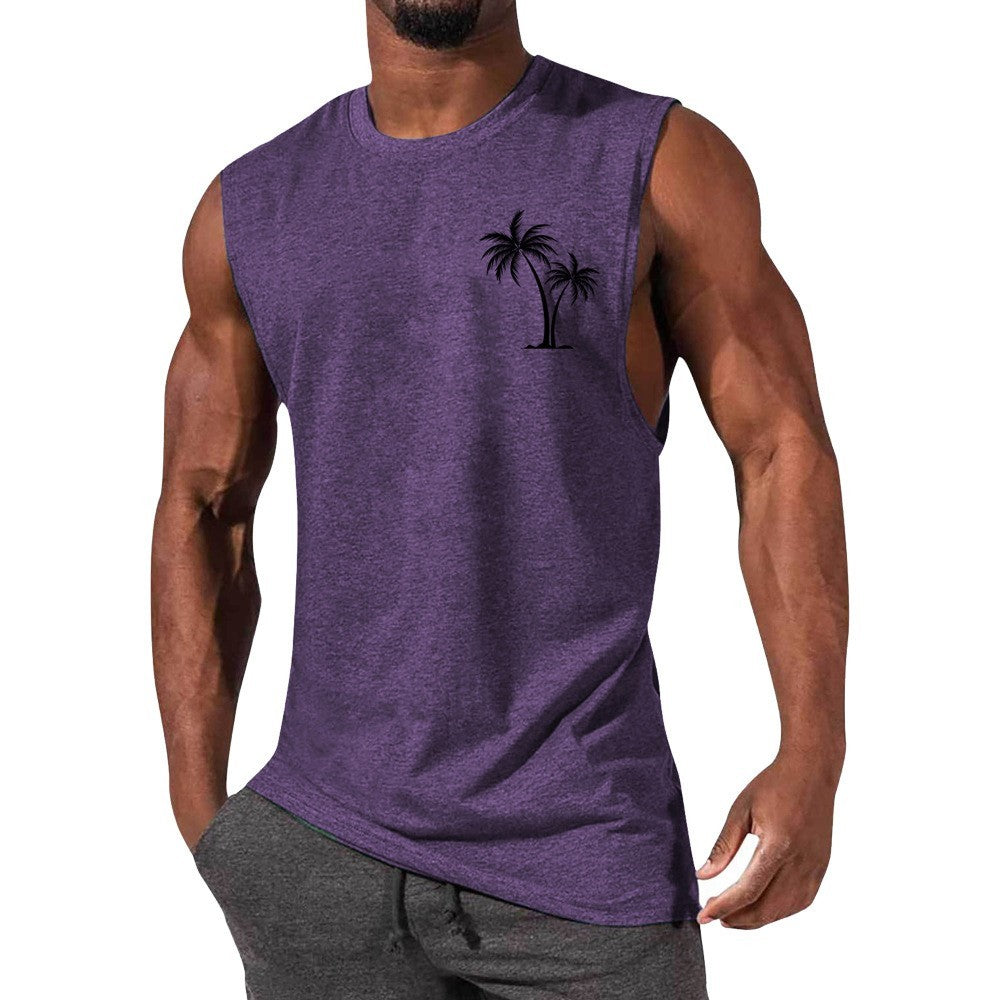 Coconut Tree Beach Tank Top – Summer Casual