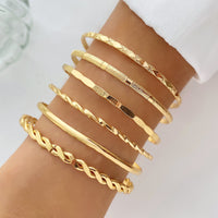 Gold Bohemian Metal Chain Bracelet Set
