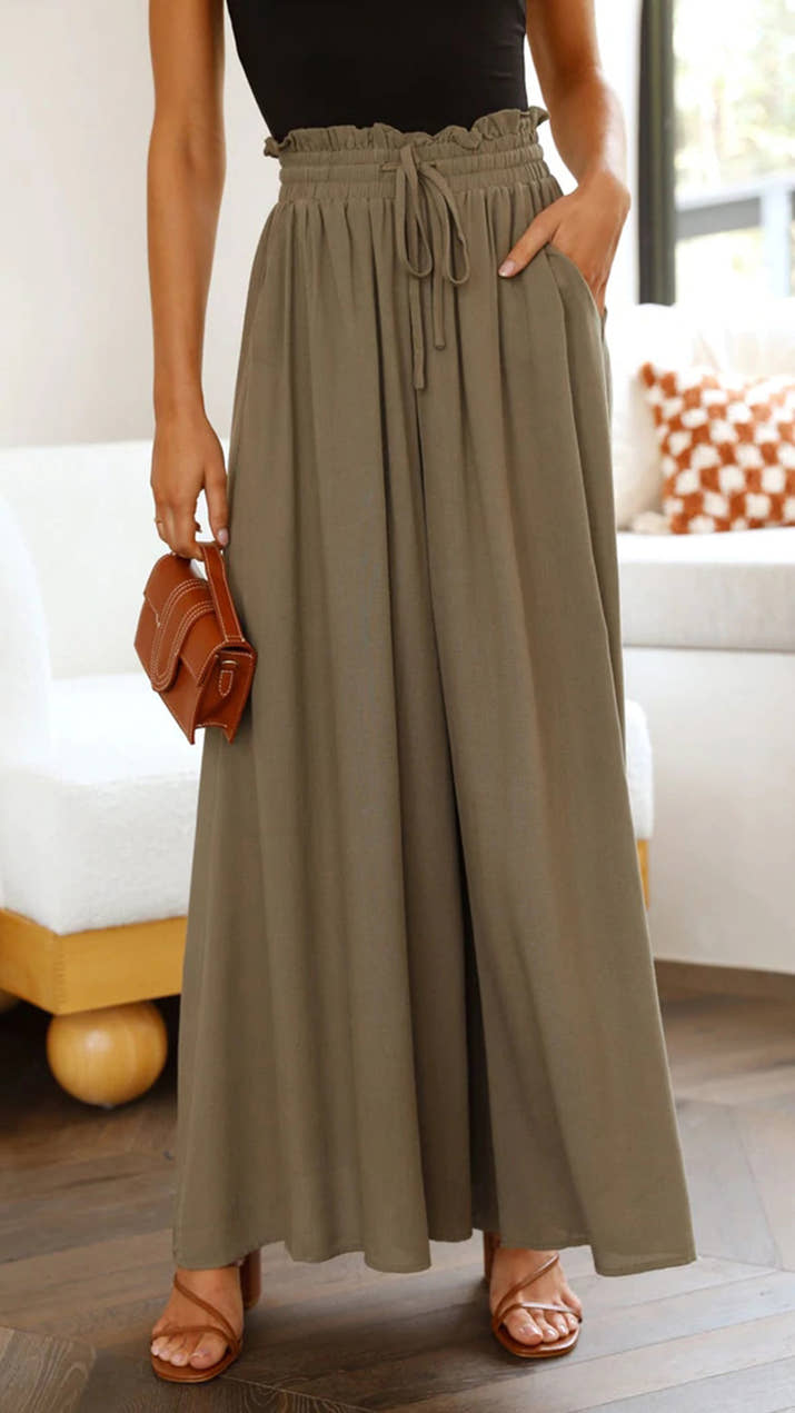 Wide-Leg Lounge Bottoms