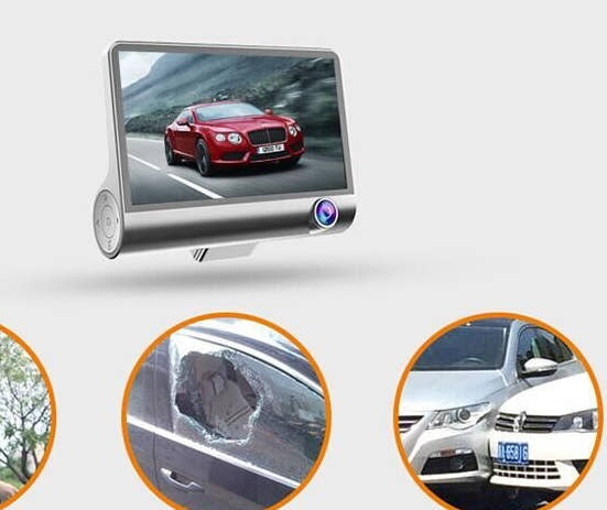 1080P High-Definition Three-Record Driving Recorder