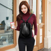 Women's Solid Color Large Capacity Backpack