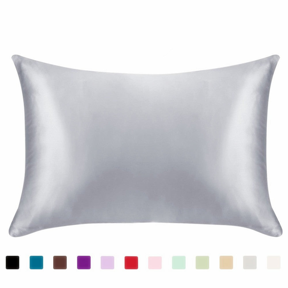 Pillowcase Satin Solid Color Simulation Silk Single Pillowcase Ice Silk