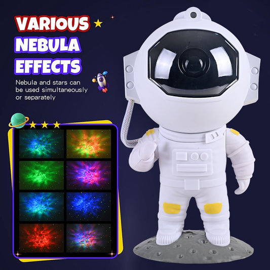 Galaxy Star Projector – Astronaut Night Light for Bedroom & Home Decor