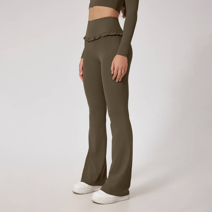 High-Waist Lace Nude Feel Leggings