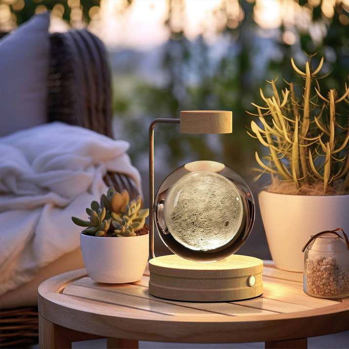 Crystal Ball Cosmic Dinosaur Indoor Night Light Usb Power Warm Bedside