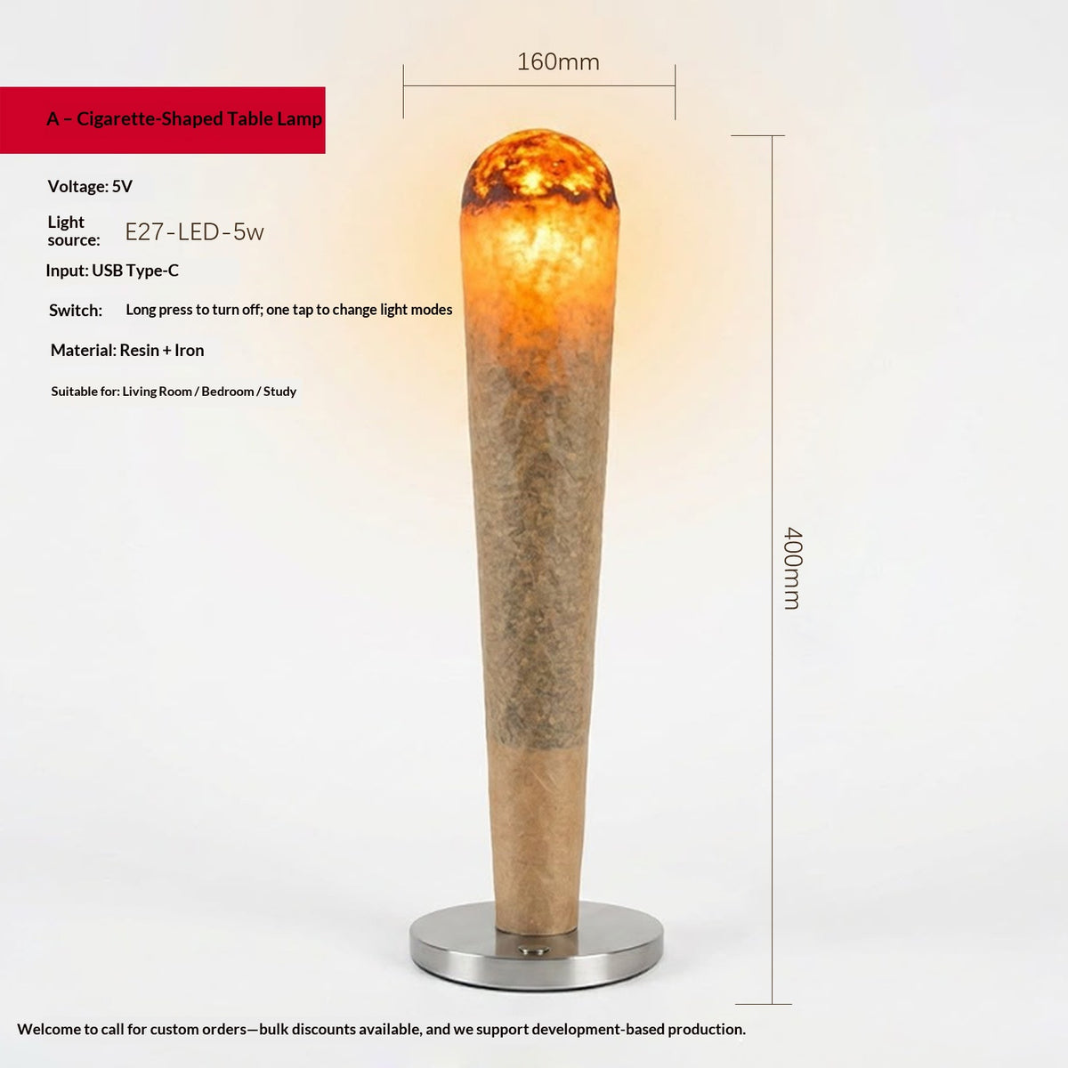 Creative Simulated Campfire Ambiance Table Lamp — view 4