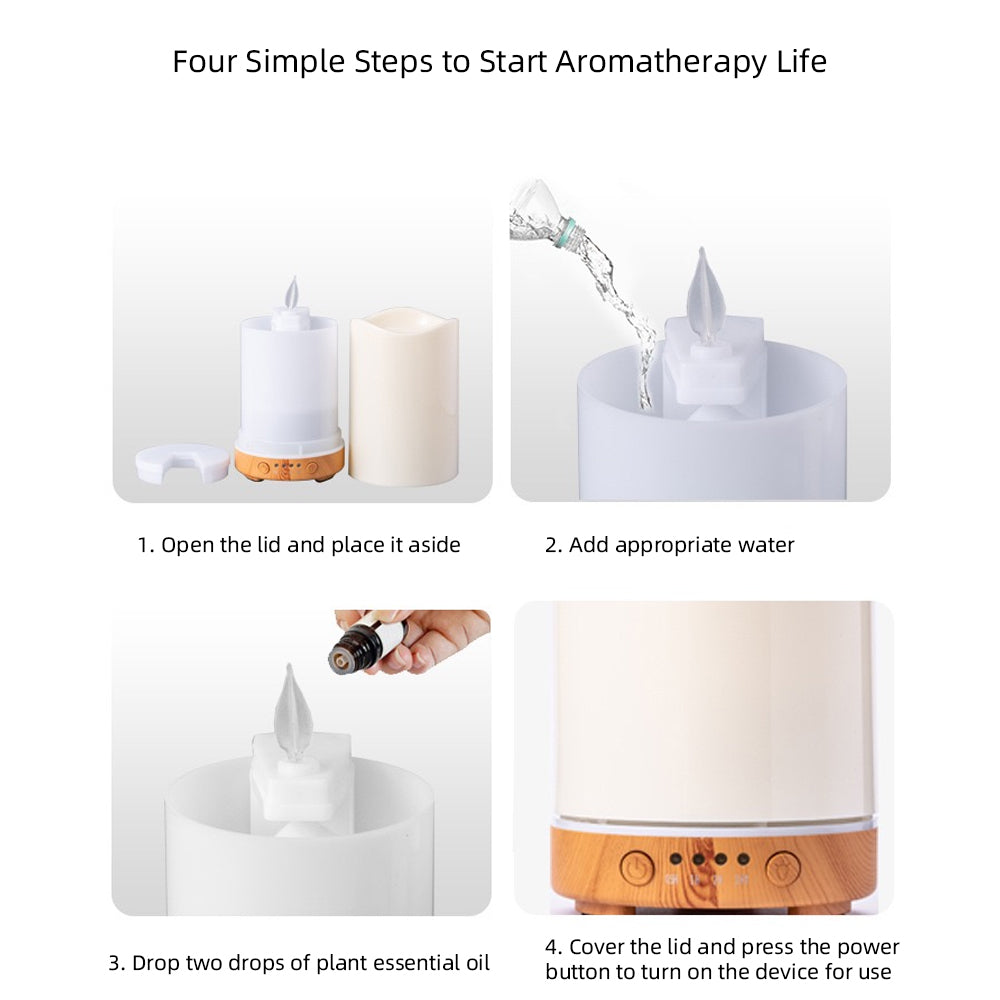 Bedroom Essential Aromatherapy Diffuser With Humidifier, Timer & 7-Color Mood Light Includes 3 Oils — view 5