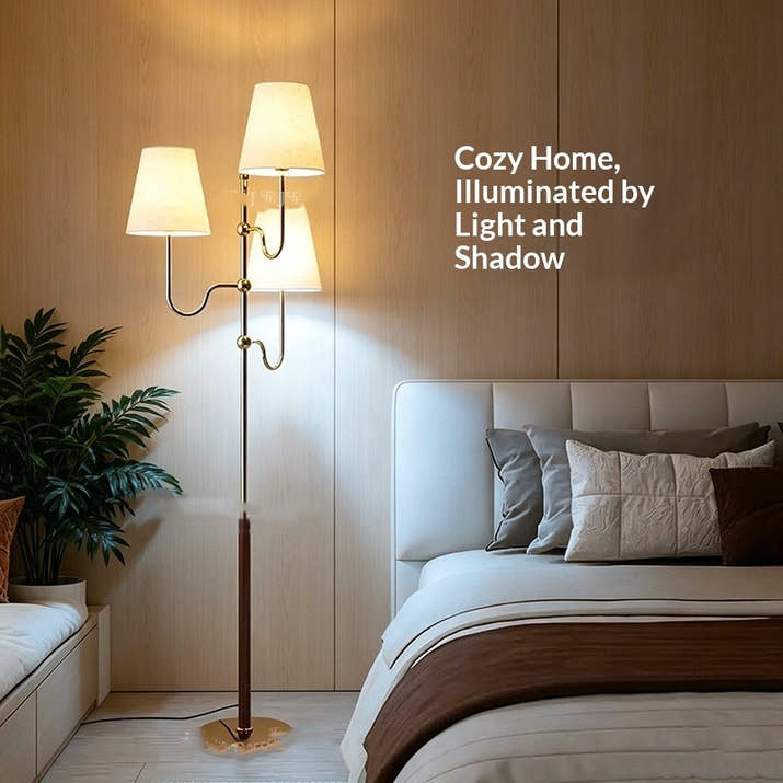 Medieval-style Multi-head Palace-style Floor Lamp — view 4