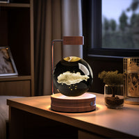 Crystal Ball Cosmic Dinosaur Indoor Night Light Usb Power Warm Bedside