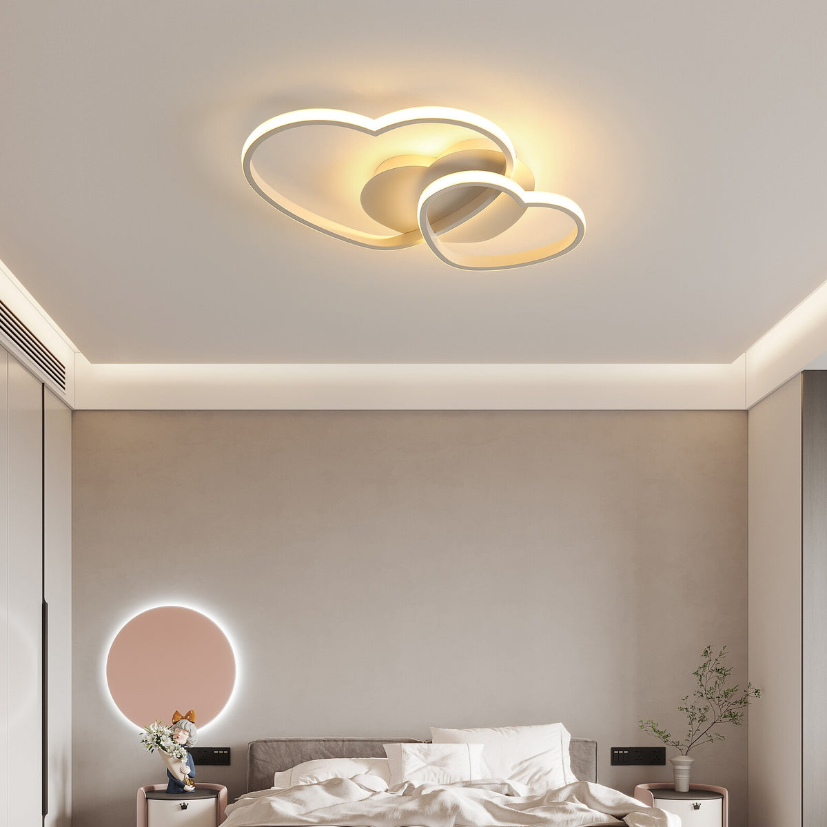 LED Ceiling Light 48W Dimmable With Remote Modern Chandelier Childrens Bedroom — view 2