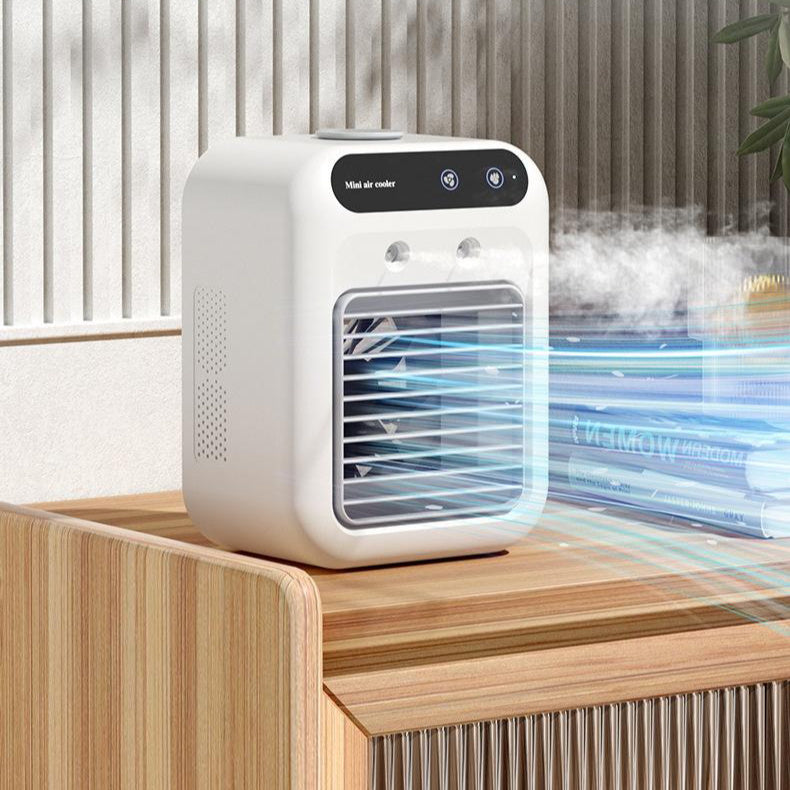 Portable Evaporative Air Cooler & Water Fan – USB/AC Powered, Cools Room, Office & Car