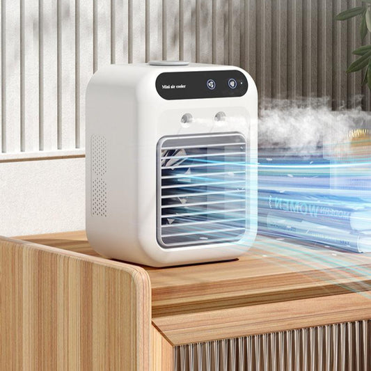 Portable Evaporative Air Cooler & Water Fan – USB/AC Powered, Cools Room, Office & Car
