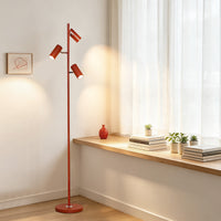 Three-head Floor Lamp With A Sunset-inspired Ambiance By The Sofa — view 2
