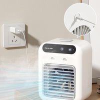 Portable Evaporative Air Cooler & Water Fan – USB/AC Powered, Cools Room, Office & Car