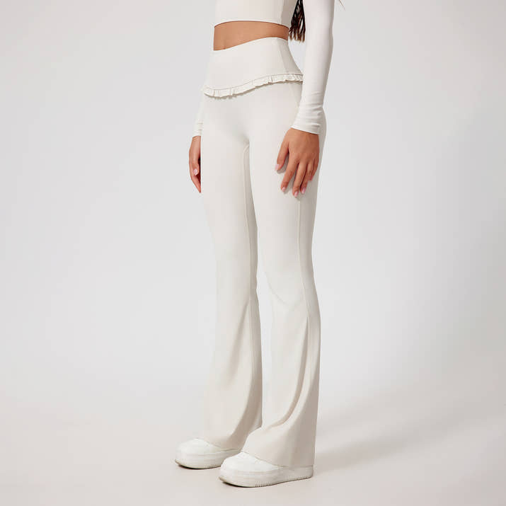 High-Waist Lace Nude Feel Leggings
