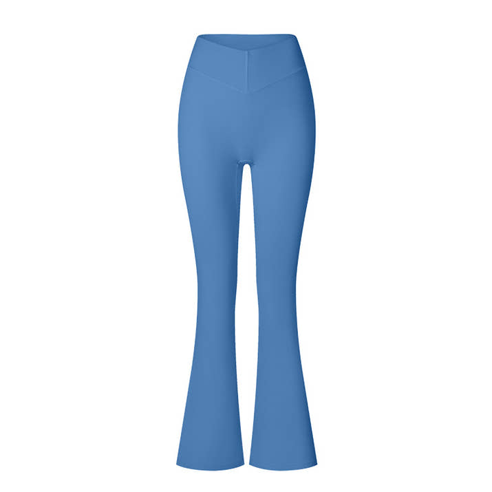 Brushed V-Waist Flare Leggings