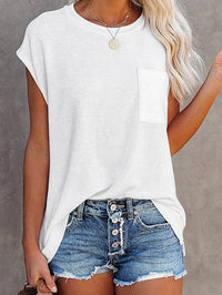 Round Neck Pocket T-shirt
