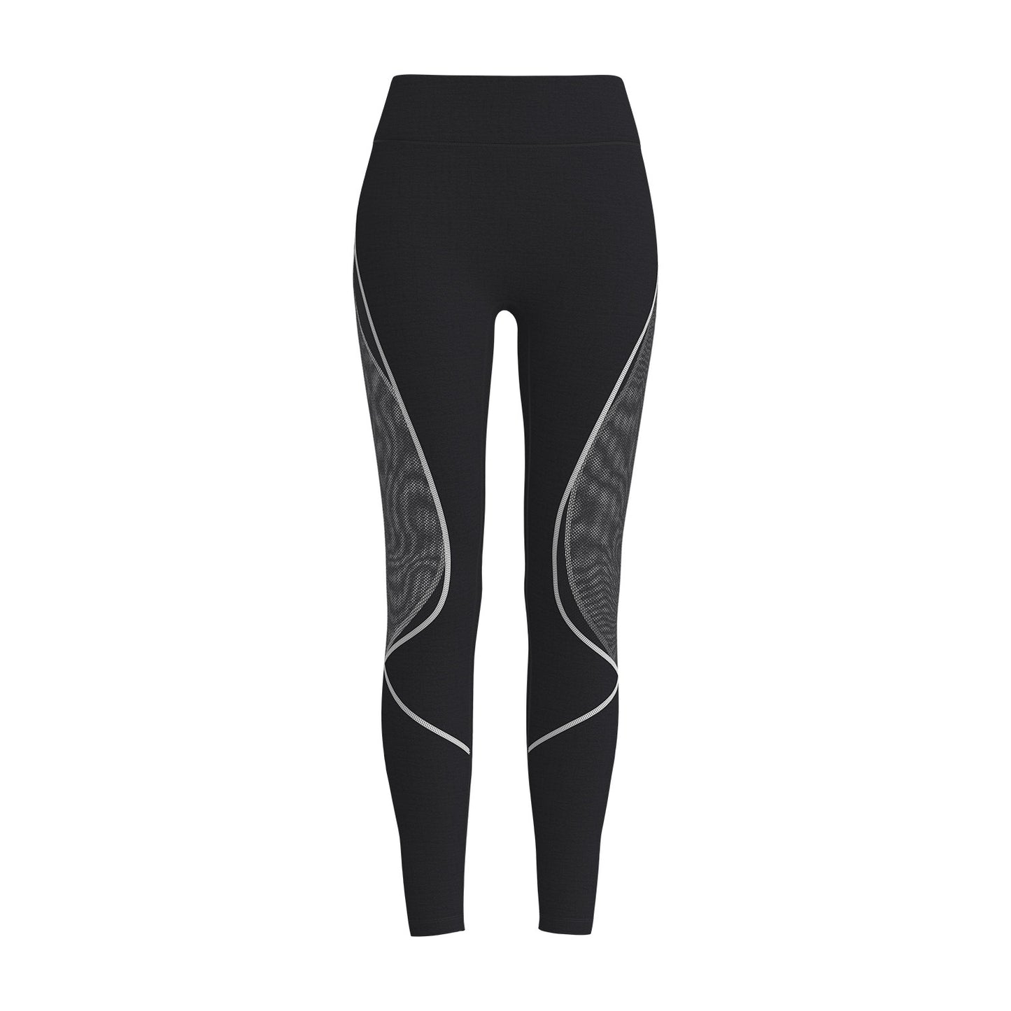 Color Block Mesh High-Waist Yoga Pants
