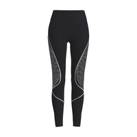Color Block Mesh High-Waist Yoga Pants