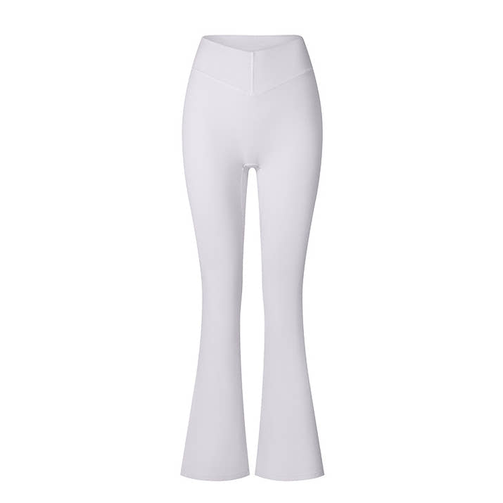 Brushed V-Waist Flare Leggings