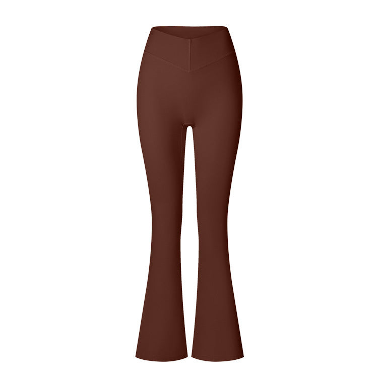 Brushed V-Waist Flare Leggings