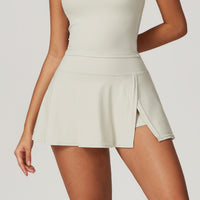 High-Waist A-Line Tennis Skirt