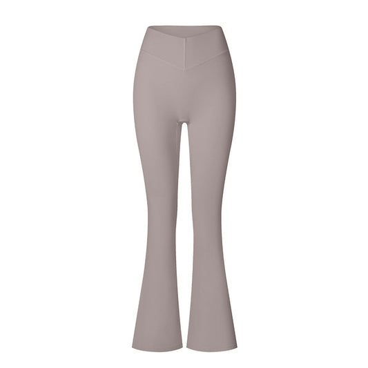 Brushed V-Waist Flare Leggings
