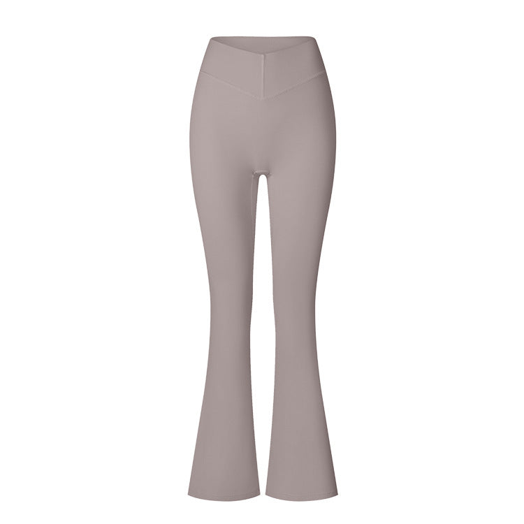 Brushed V-Waist Flare Leggings