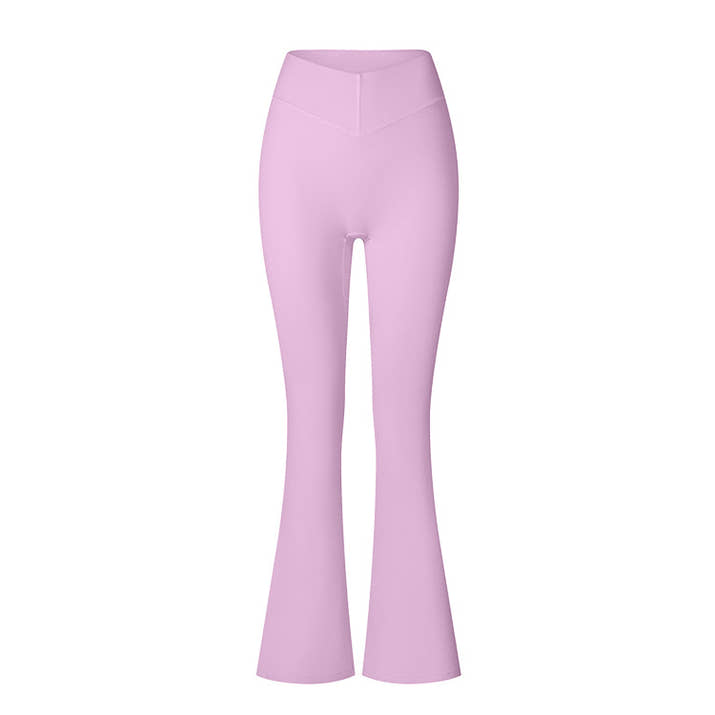 Brushed V-Waist Flare Leggings