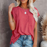 Round Neck Pocket T-shirt