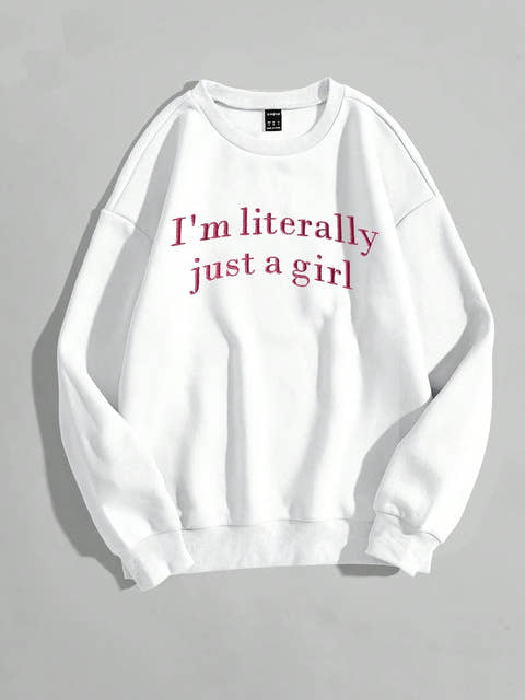 Just a Girl Crewneck Sweatshirt