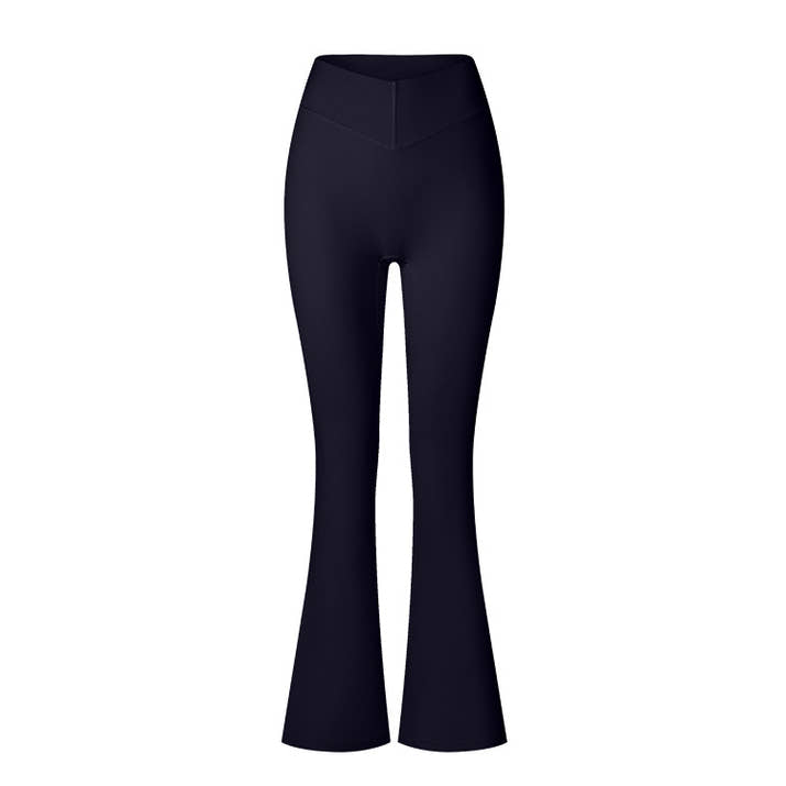 Brushed V-Waist Flare Leggings