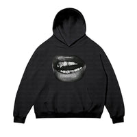 Retro Lip Print Hoodie
