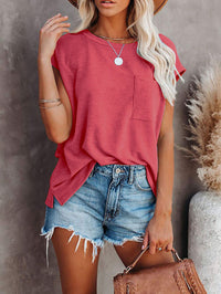 Round Neck Pocket T-shirt