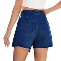 Slim Fit Denim Skirt — Casual Cut Edge Mini Skirt