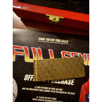Full Send gold money clip — gold clip close-up