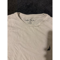 Nautica white long sleeve tee — neck label