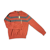 Tommy Hilfiger red striped crewneck sweater — front