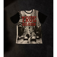 True Religion city street photo print tee — front, actual item