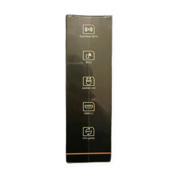 vSeeBox V6 Plus smart media box — box features panel, actual unit
