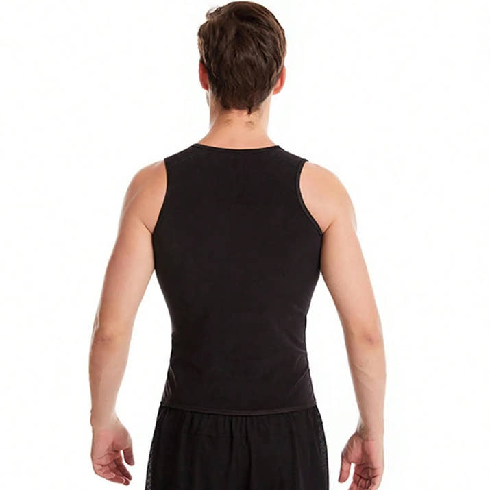Sauna Shirt For Men, Short Sleeve Sauna Sweat Body Shaper Mens Sauna Vest