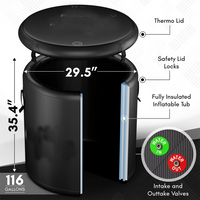 Pro Elite Recovery 90Cm Ice Pod Ice Bath Therapy Inflatable Cold Plunge