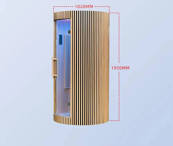 Traditional Sauna Room 1 Person Dome Solid Wood Usb Charging With Computer