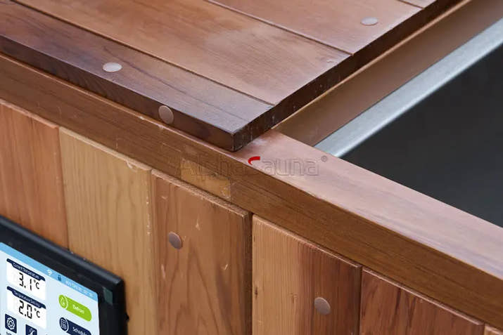 1.5Hp Chiller Cold Plunge Cedar Wood Stainless Steel Ice Bath