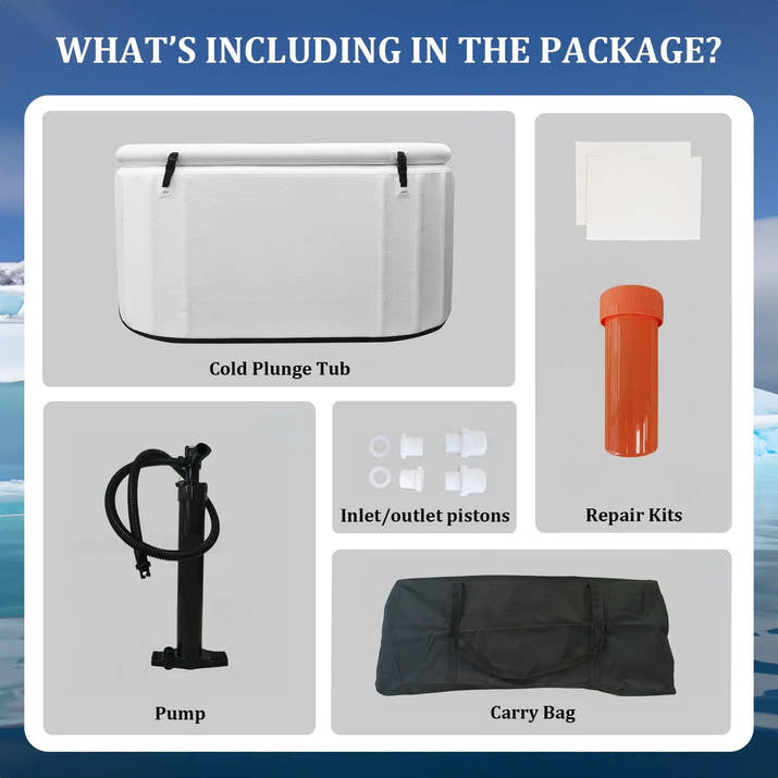 Pro Elite Recovery 90Cm Ice Pod Ice Bath Therapy Inflatable Cold Plunge