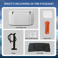 Pro Elite Recovery 90Cm Ice Pod Ice Bath Therapy Inflatable Cold Plunge