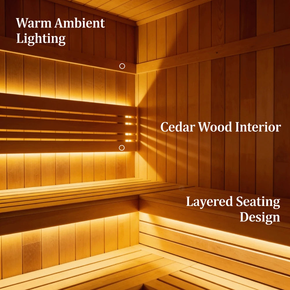 Factory Customized Outdoor Panoramic Sauna Room Round Steam Room Anti