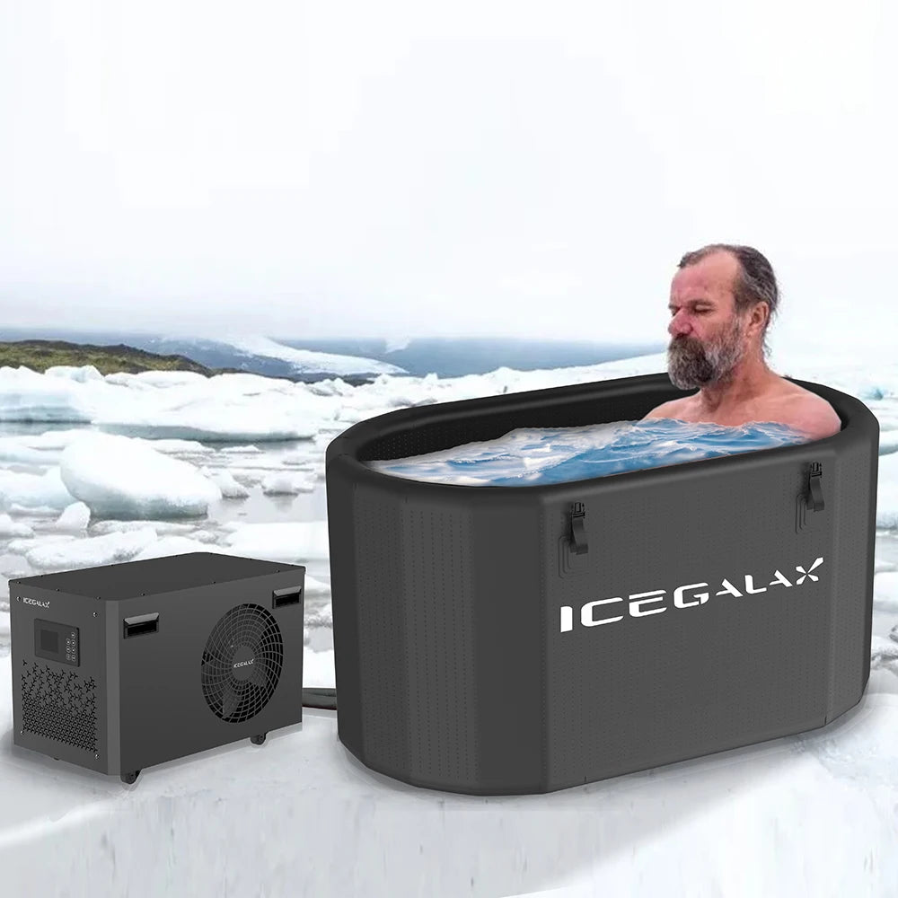Icegalax Portable Fitness Recovery Bathtub Inflatable Cold Plunge Ice Bath